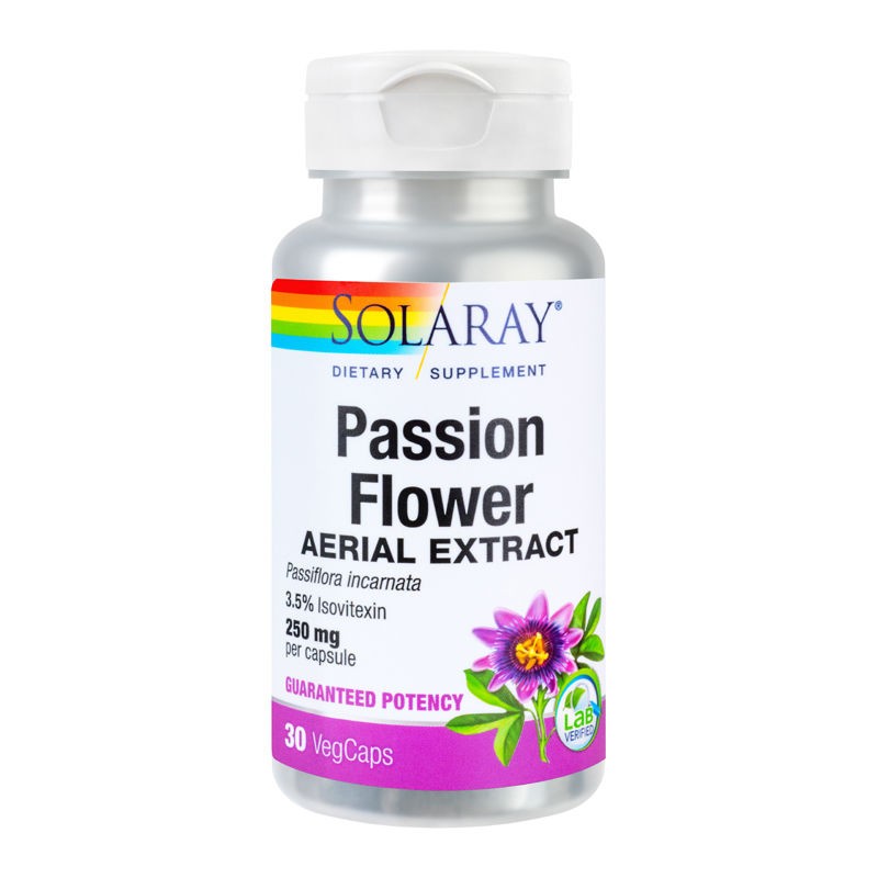 Secom Passion Flower (Floarea-Pasiunii) 250mg x 30cps Solaray