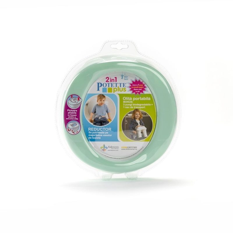 Potette Plus Olita Portabila 2in1 Bleu/Verde