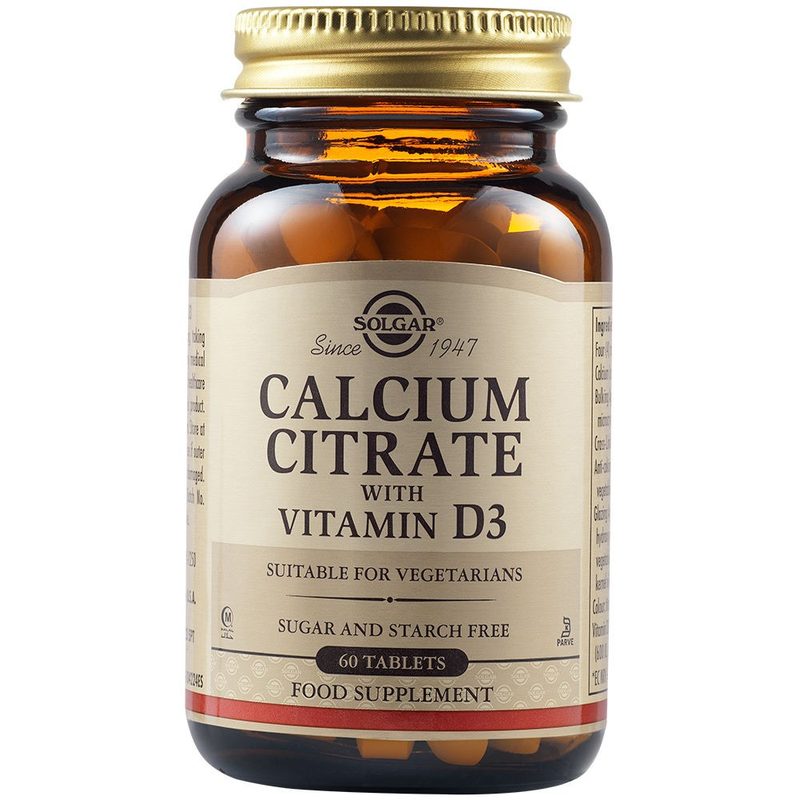 Solgar Citrat de Calciu cu Vitamina D3 x 60cpr