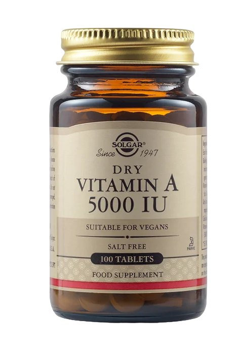 Solgar Vitamina A Uscata 5000UI x 100cpr