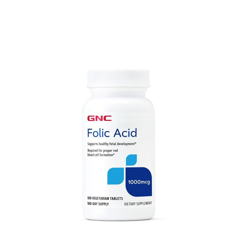 GNC Folic Acid 1000mcg x 100cpr