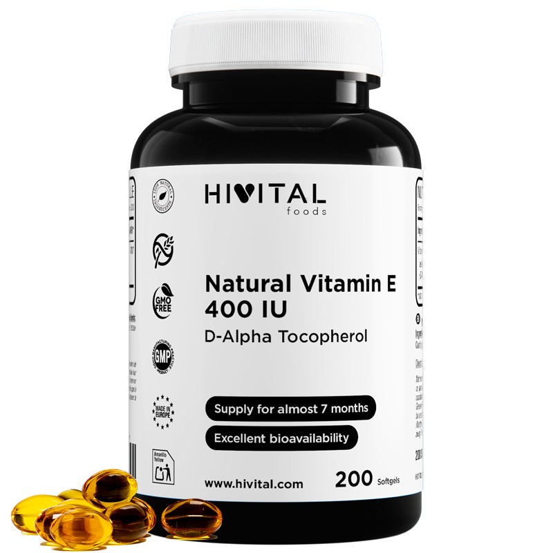 Vitamina E Naturala 400UI x 200cps Hivital