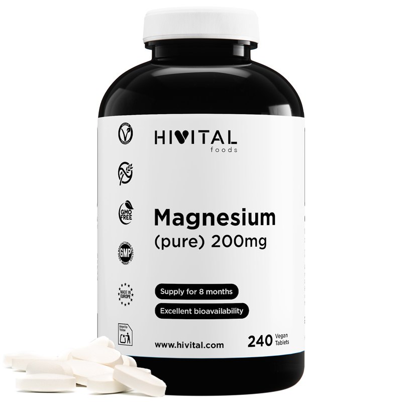 Magnesium (pure) 200mg x 240cpr film Hivital