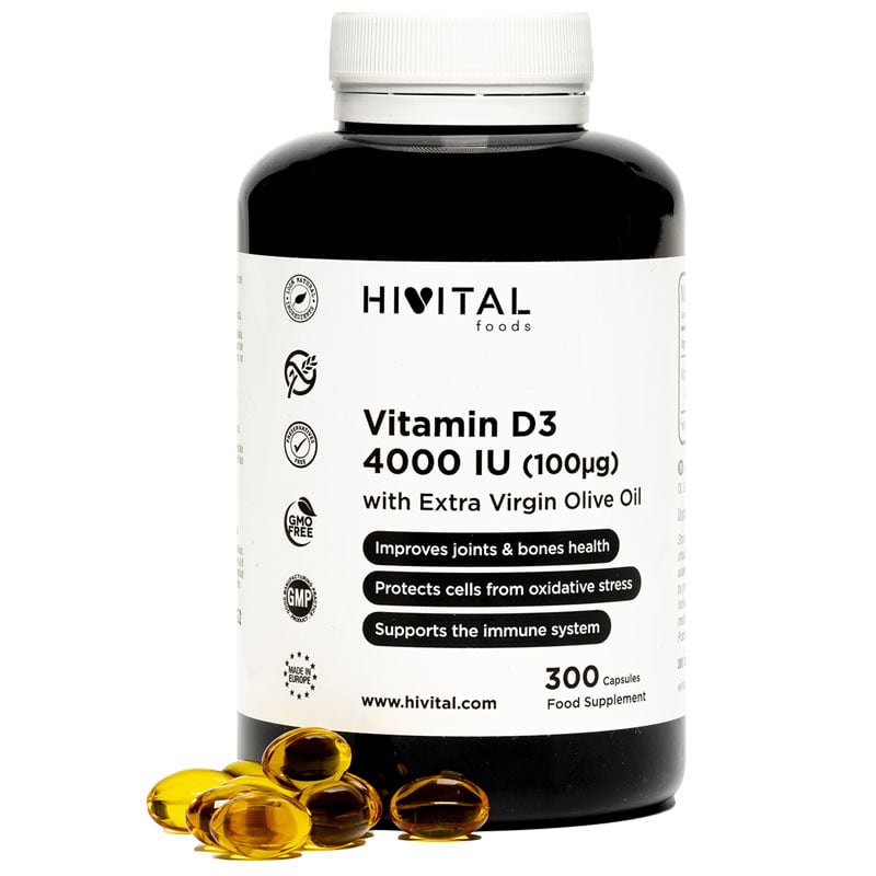 Vitamina D3 4000UI x 300cps Hivital
