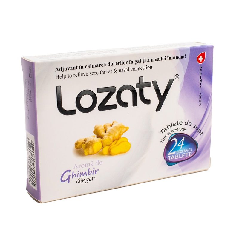 Lozaty Ghimbir x 24cpr supt Sprint Pharma