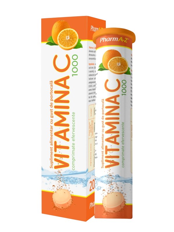 Vitamina C 1000mg x 20cpr eff Pharm A-Z