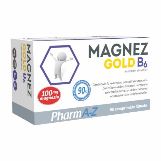 Magnez Gold B6 x 50cpr Pharm A-Z