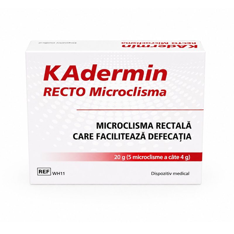 Kadermin Recto Microclisma 4g x 5buc Mba Pharma