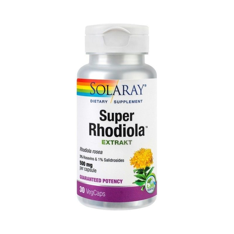 Secom Super Rhodiola 500mg x 30cps Solaray