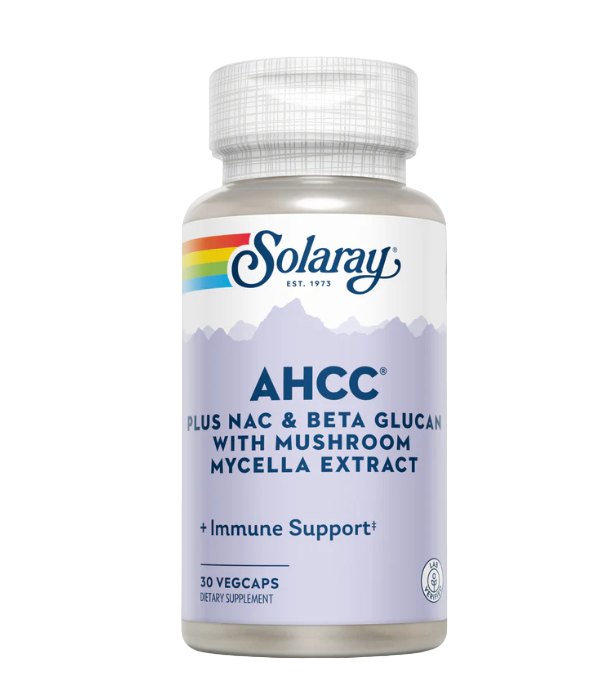 Secom AHCC+NAC & Beta Glucan x 30cpr Solaray