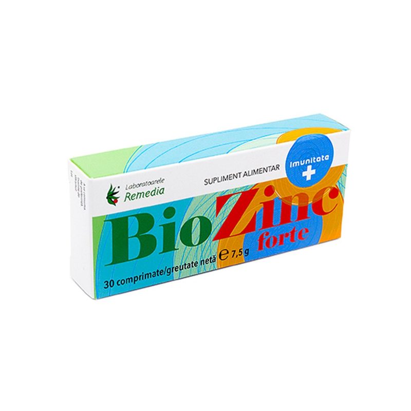 BioZinc Forte 25mg x 30cpr Remedia
