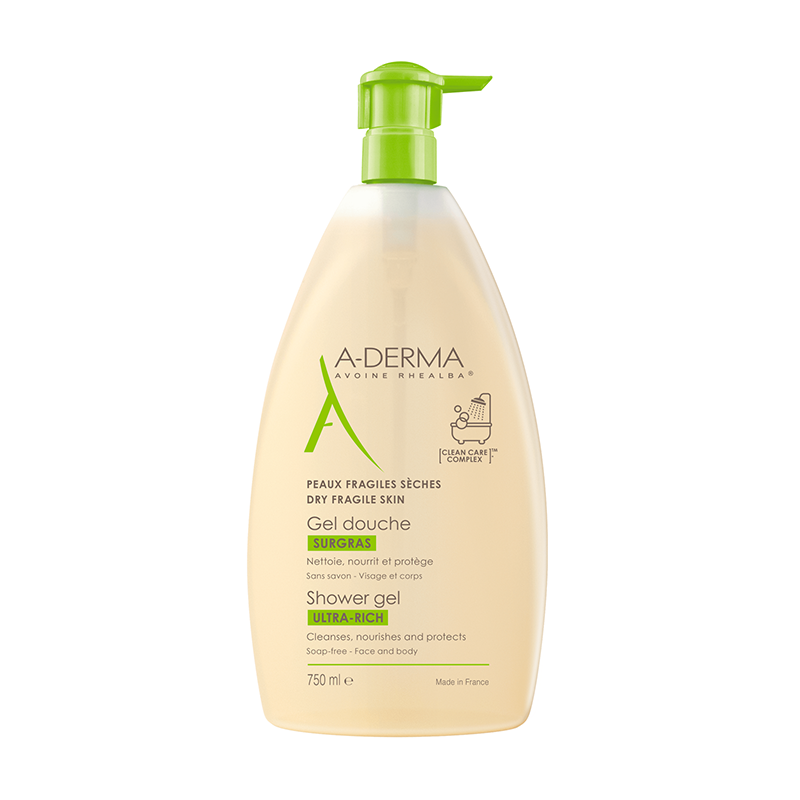 A-Derma Gel de Dus Spumant cu Lapte de Ovaz 750ml