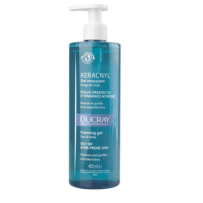 Ducray Keracnyl Gel Curatare Anti-Acnee 400ml