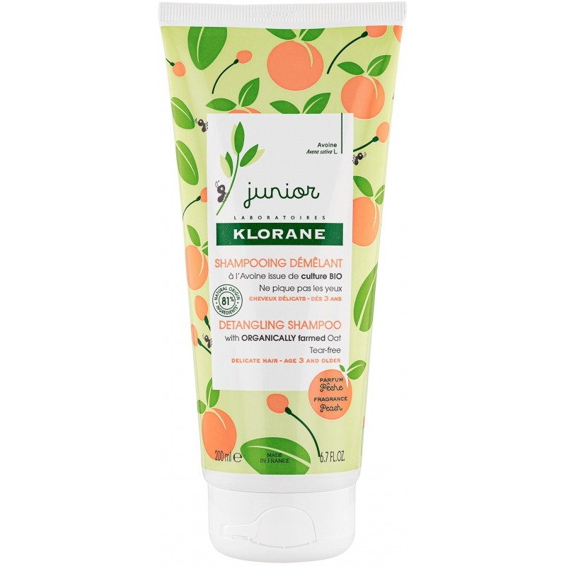 Klorane Junior Sampon Piersica 200ml