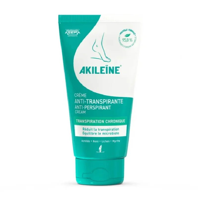 Akileine Crema Antiperspiranta pt Picioare 75ml Asepta