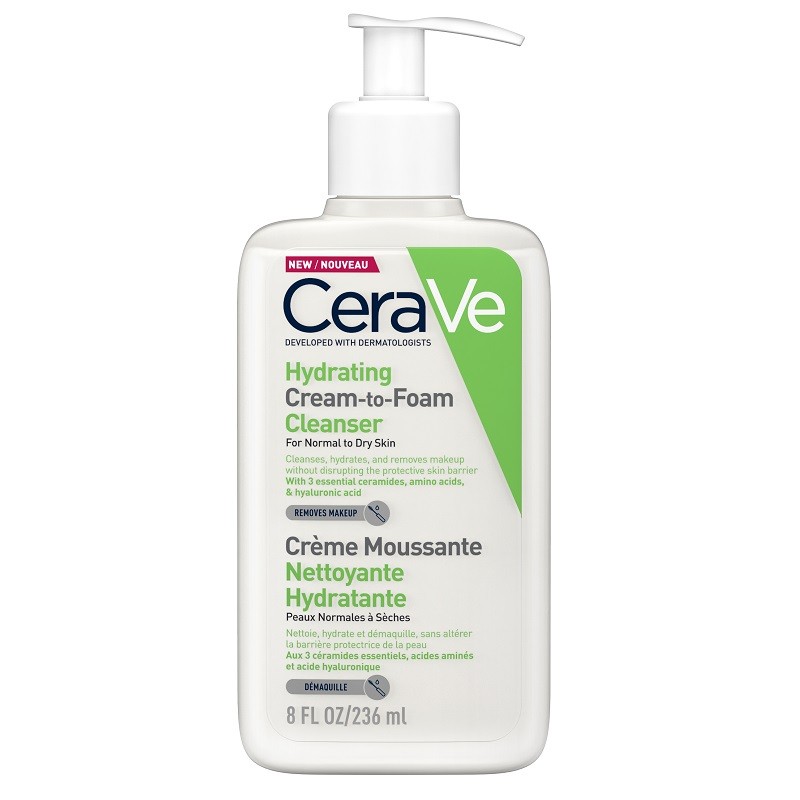 Cerave Crema Curatare Spumanta si Hidratanta Ten Normal Uscat 236ml