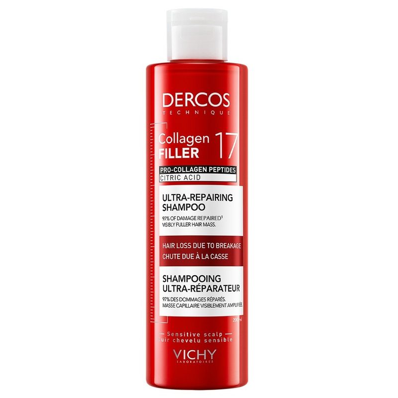 Vichy Dercos Collagen 17 Filler Sampon Ultra Reparator 200ml