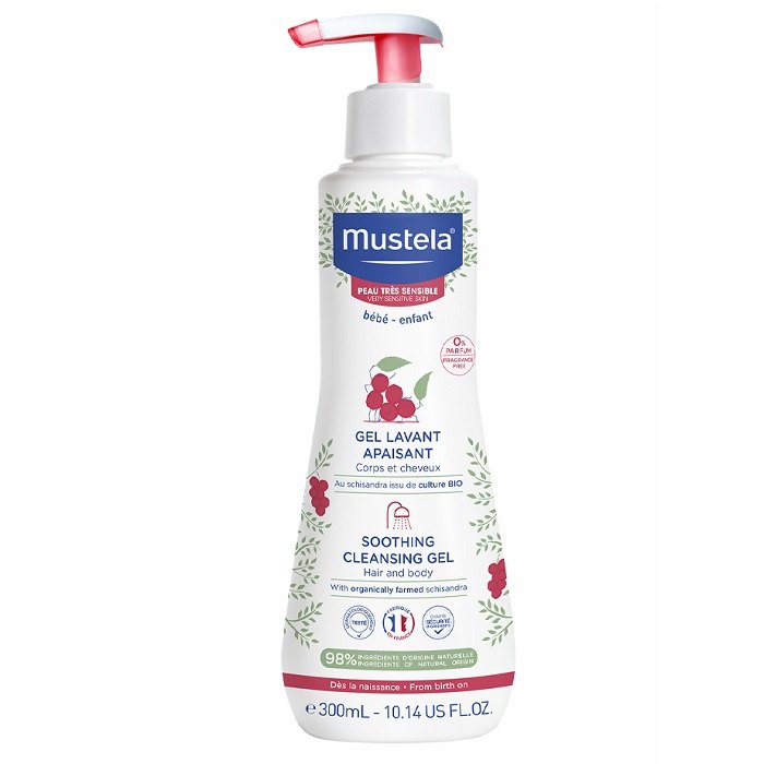Mustela Gel de Curatare Calmant Par si Corp Piele Sensibila 300ml