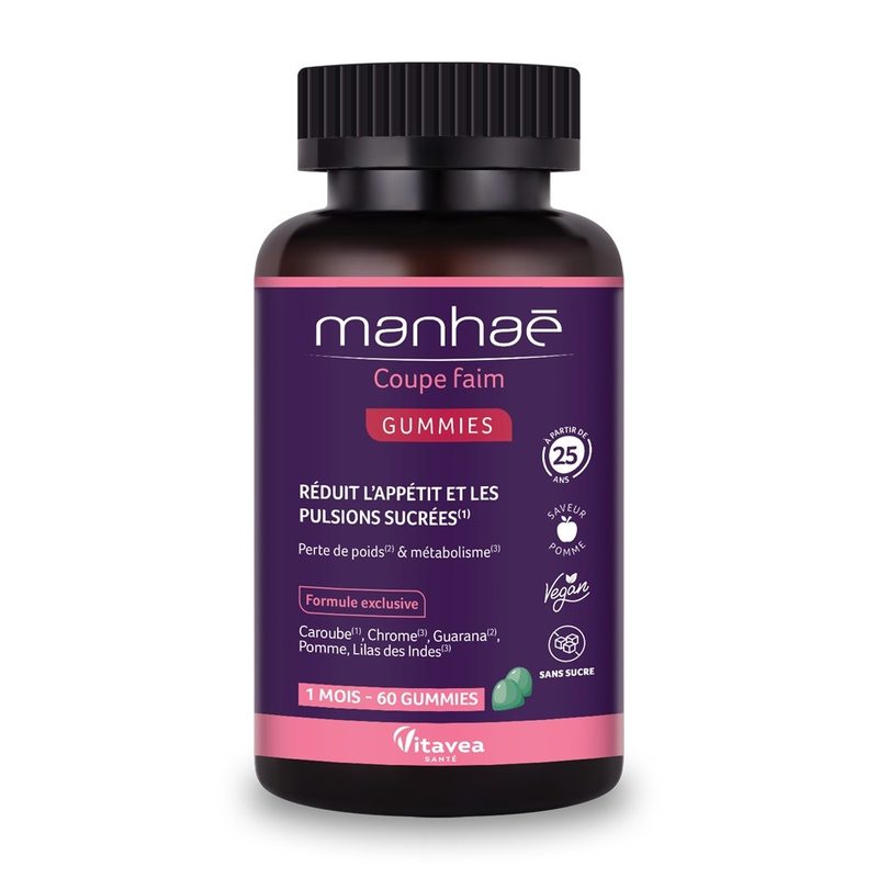 Manhae Coupe Faim Gummies x 60jeleuri gumate