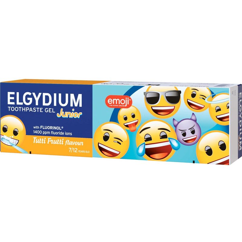Elgydium Pasta Dinti Junior Emoji Tutti Frutti 7-12a 50ml