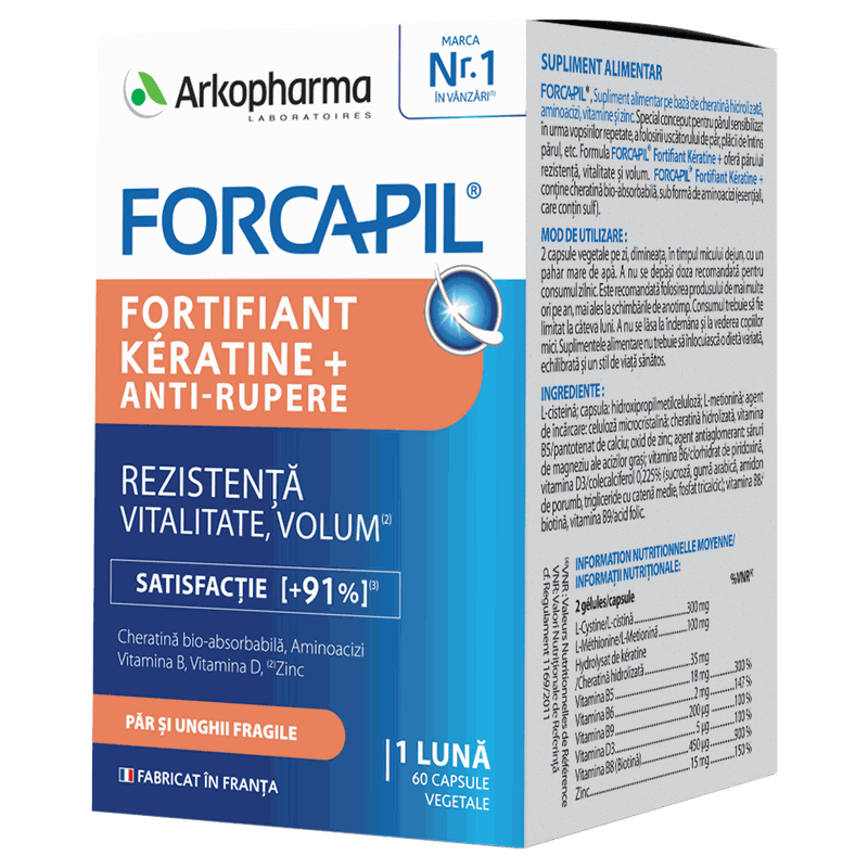 Forcapil Fortifiant Keratine+ x 60cps Arkopharma
