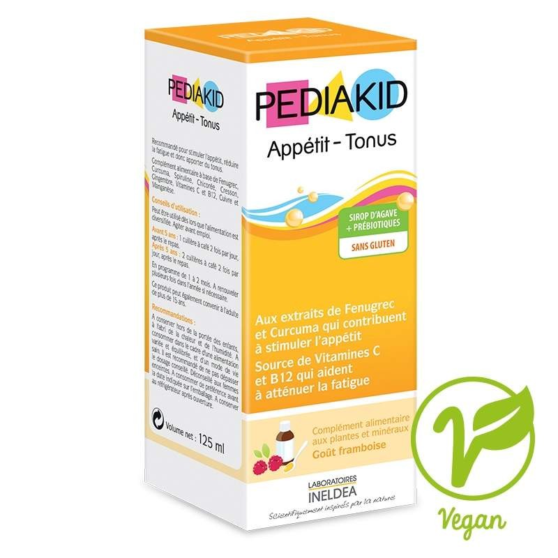 Pediakid Sirop Appetit Tonus Zmeura 125ml