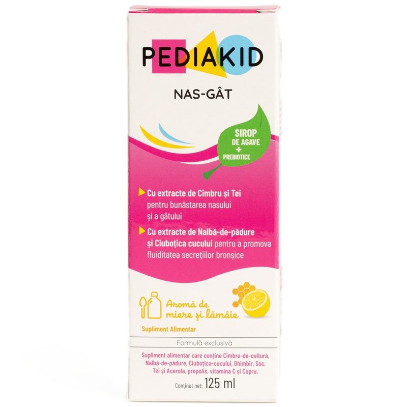 Pediakid Nez Gorge Sirop pt Raceala Miere si Lamaie 125ml
