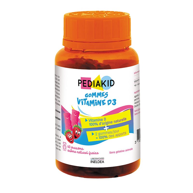 Pediakid Ursuleti Gumati Vit D3 Naturala x 60buc
