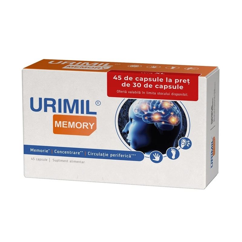 Urimil Memory Cutie XL x 45cps la pret de 30 Naturpharma