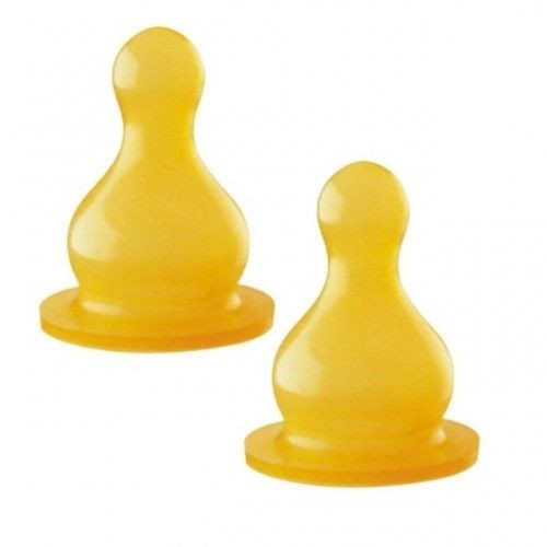 Baby Nova 14302 Tetina Latex Rotunda M 0-24l x 2buc