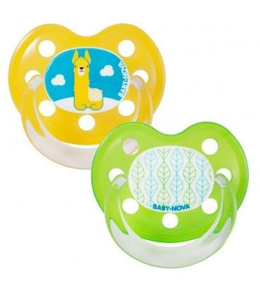 Baby Nova 28280 Suzete Silicon Orto Multicolor Inel Talia 3 x 2buc