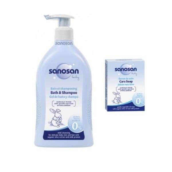 Sanosan Baby Spumant Imbaiere 500ml+Sapun Solid 100ml cadou