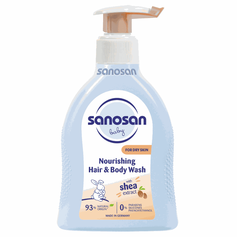 Sanosan Baby Gel Nutritiv de Curatare pt Par si Corp +0l 200ml