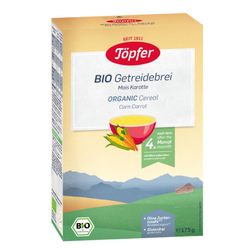 Topfer Cereale Bio Organic Porumb+Morcov +4l 175g