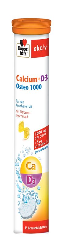 Doppelherz Aktiv Calciu+Vit D3 Osteo 1000 x 15cpr eff