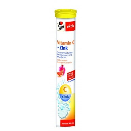 Doppelherz Aktiv Vitamina C+Zn x 15cpr eff
