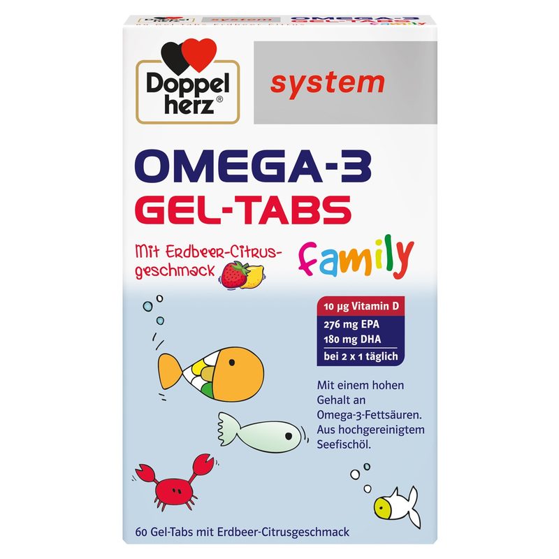 Doppelherz System Omega 3 Gel Tabs Family x 60cpr mast