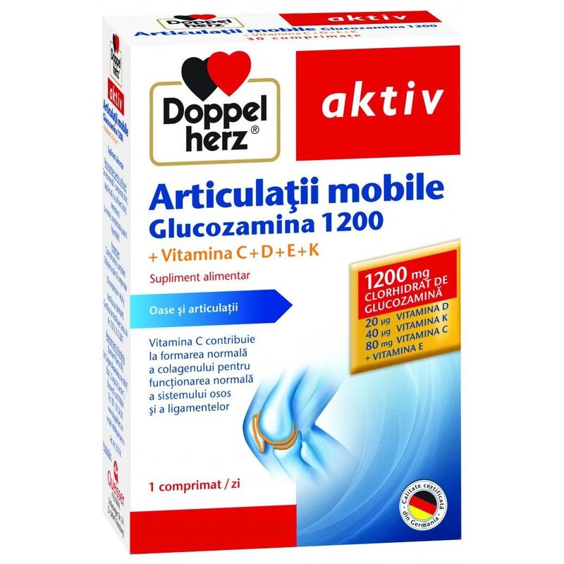 Doppelherz Aktiv Articulatii Mobile Glucozamina 1200 x 30cpr