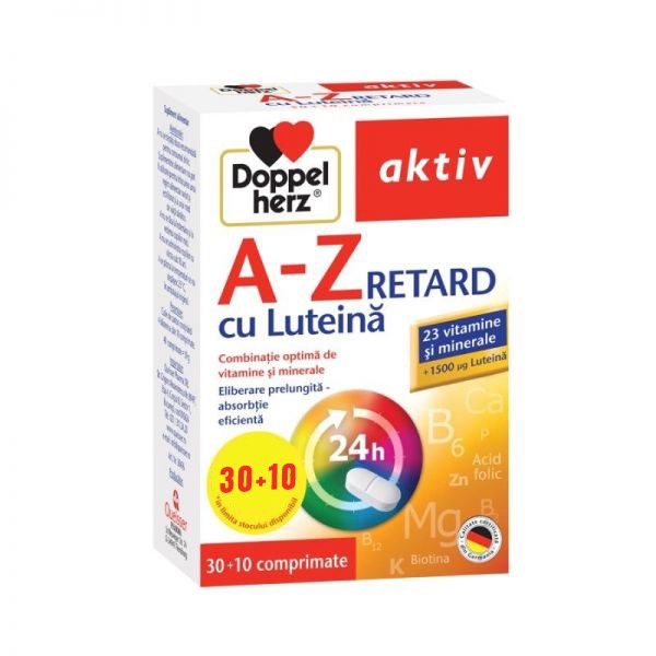 Doppelherz Aktiv A-Z Depot cu Luteina x 30+10cpr
