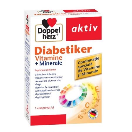 Doppelherz Aktiv Diabetiker Vitamine+Minerale x 30+10cpr