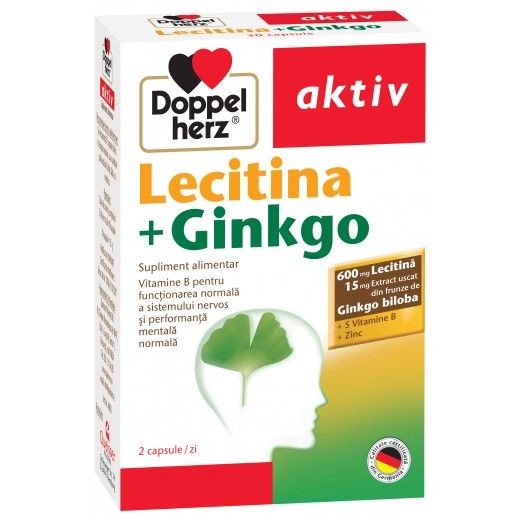 Doppelherz Aktiv Lecitina+Ginkgo x 30cps