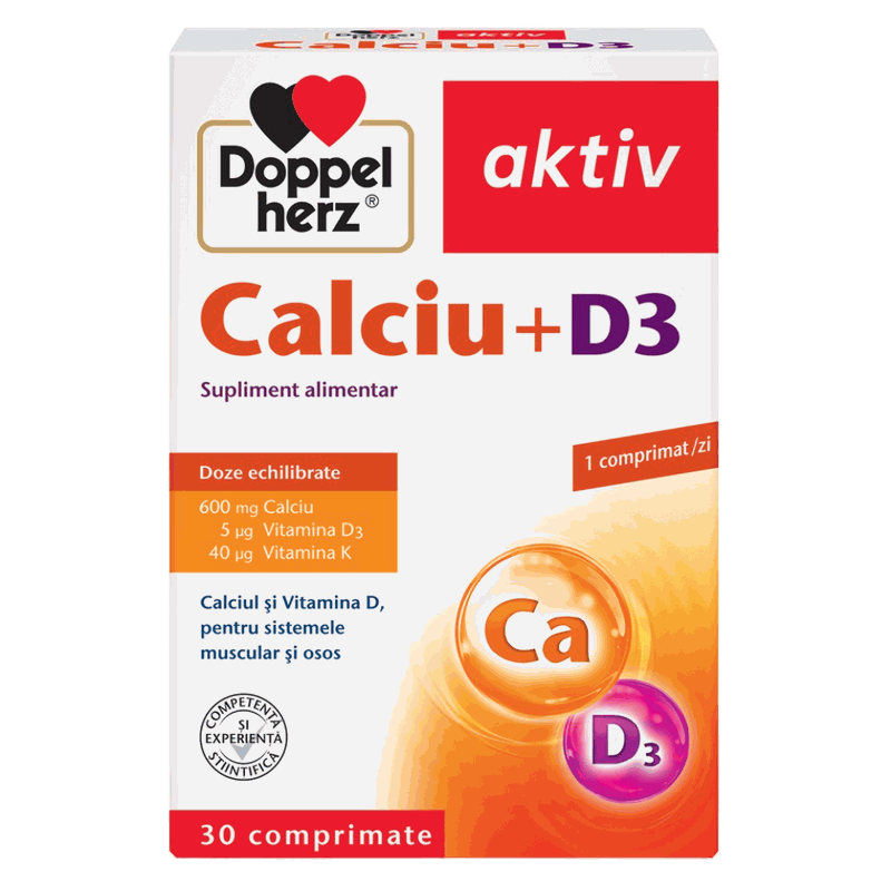 Doppelherz Aktiv Calciu+D3 x 30cpr