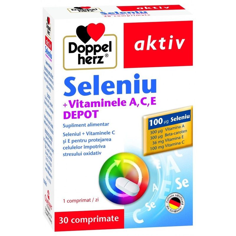 Doppelherz Aktiv Seleniu+Vit A+C+E x 30cpr