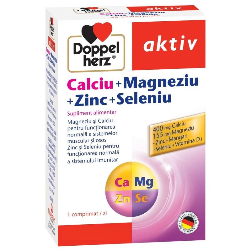 Doppelherz Aktiv Calciu+Mg+Zn+Se x 30cpr