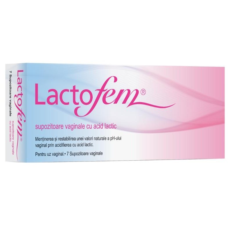 Lactofem Supozitoare cu Acid Lactic x 7sup Anton Hubner