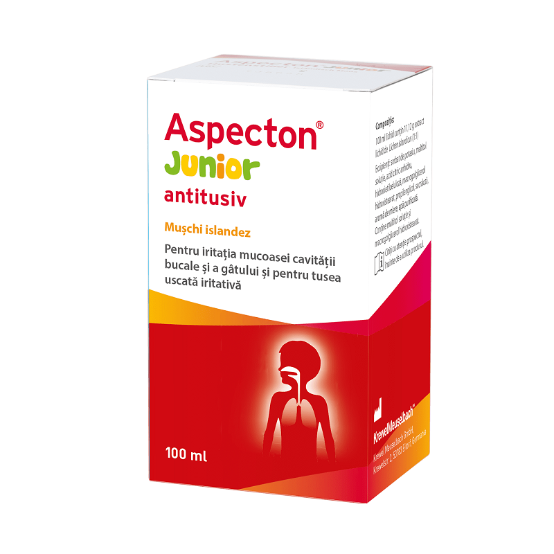 Aspecton Junior Sirop Antitusiv 100ml Halsa