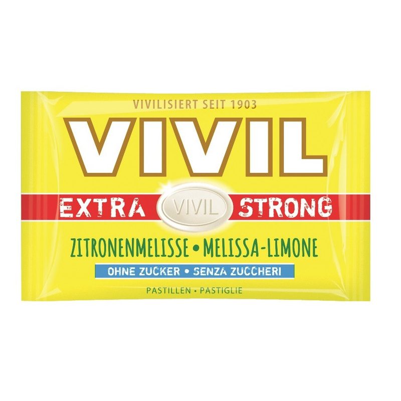 Vivil Bomboane cu Lamaie fara Zahar Extra Strong 25g