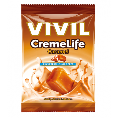 Vivil Bomboane fara Zahar cu Aroma de Caramel 60g