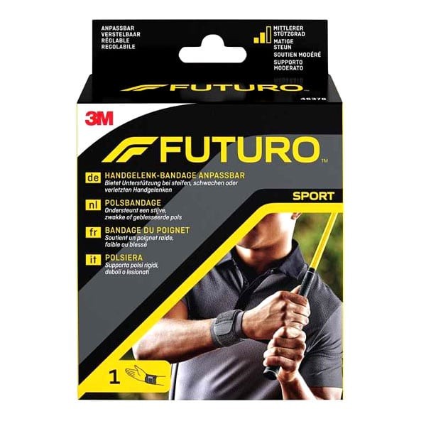 3M Manseta sport dublu reglabila neagra