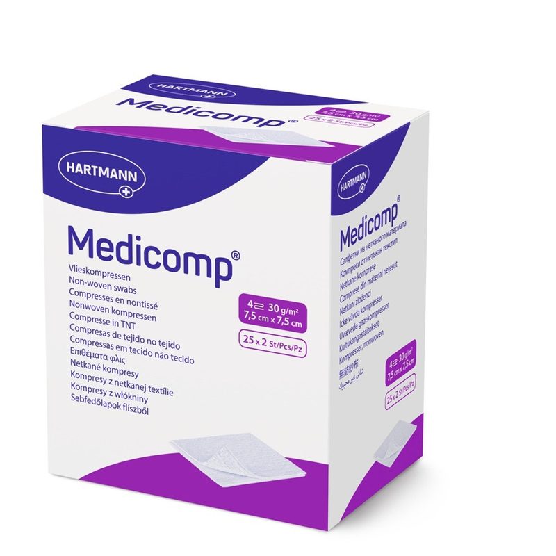 Hartmann Medicomp Extra Sterile 7,5x7,5cm x 25buc